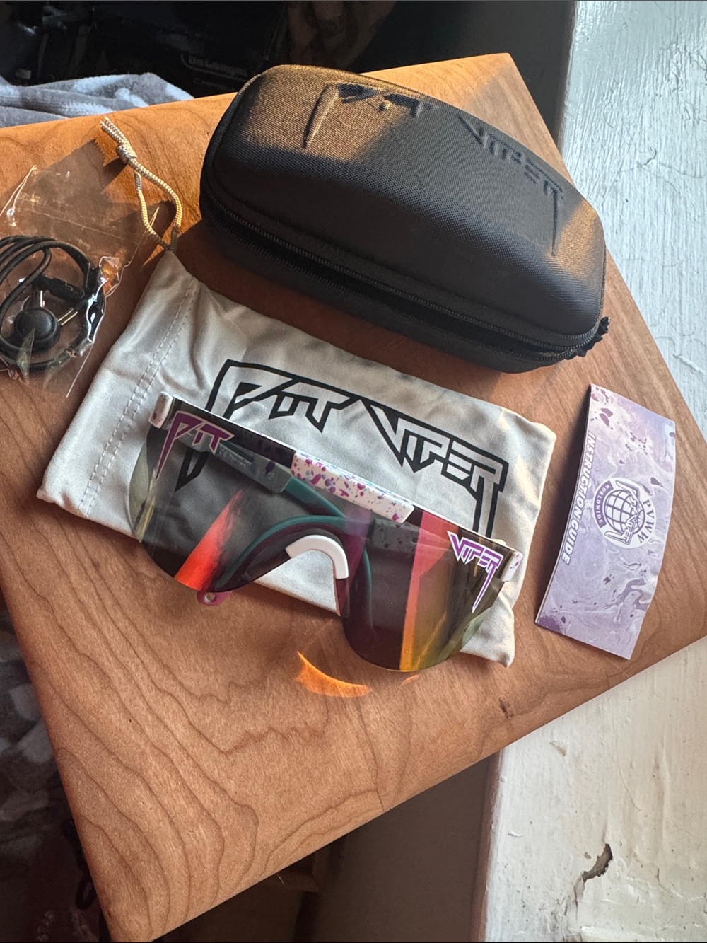 Pit Viper Shield Sunglasses — Pink, Purple, Green, Orange